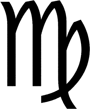 Symbol för Jungfruns tecken